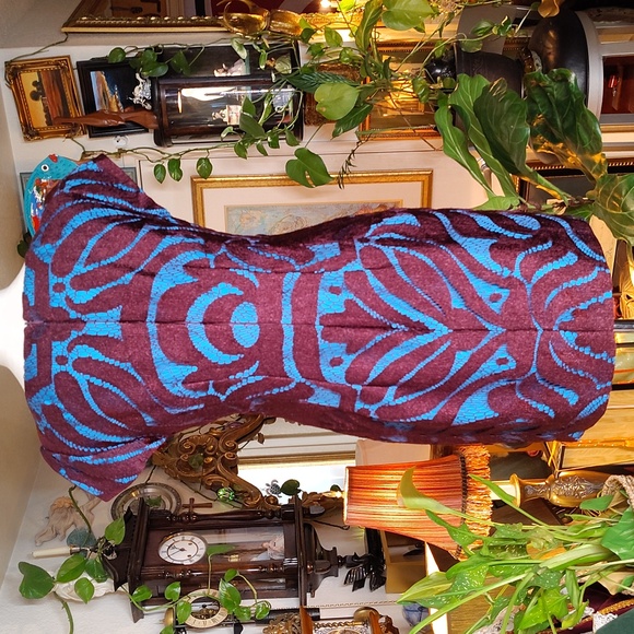 Nanette Lepore Blue and Maroon Zip Up Size 6 Dress - Picture 2 of 4